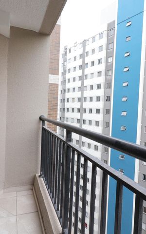 Apartamento à venda com 39m², 2 quartos e sem vagaVaranda