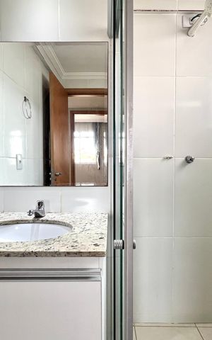 Apartamento para alugar com 58m², 2 quartos e 2 vagas Apartamento para alugar com 58m², 2 quartos e 2 vagasBanheiro Social