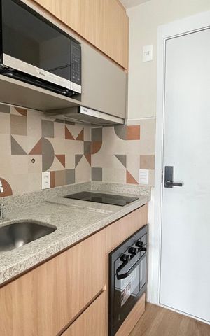 Studio para alugar com 27m², 1 quarto e sem vaga Studio para alugar com 27m², 1 quarto e sem vagaCozinha