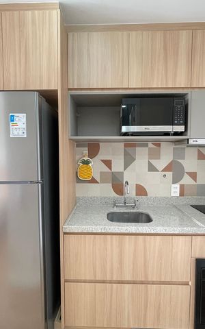 Studio para alugar com 27m², 1 quarto e sem vaga Studio para alugar com 27m², 1 quarto e sem vagaCozinha