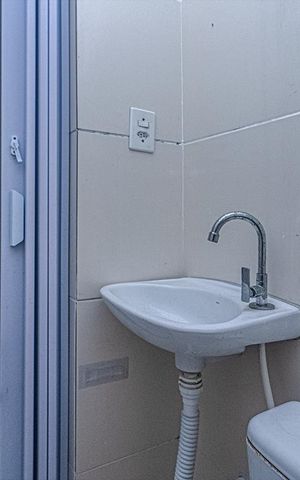 Apartamento para alugar com 35m², 1 quarto e sem vaga Apartamento para alugar com 35m², 1 quarto e sem vagabanheiro social_3