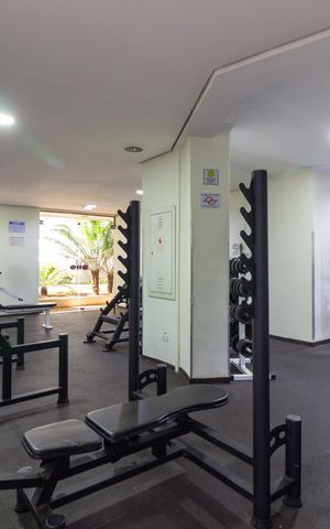 Apartamento para alugar com 42m², 1 quarto e 1 vaga Apartamento para alugar com 42m², 1 quarto e 1 vagaÁrea comum - Academia