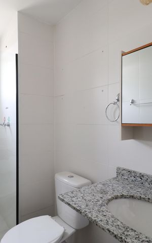 Apartamento para alugar com 55m², 2 quartos e 1 vagaBanheiro da Suíte