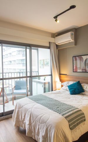 Studio para alugar com 27m², 1 quarto e sem vaga Studio para alugar com 27m², 1 quarto e sem vagaSala / Quarto - Studio