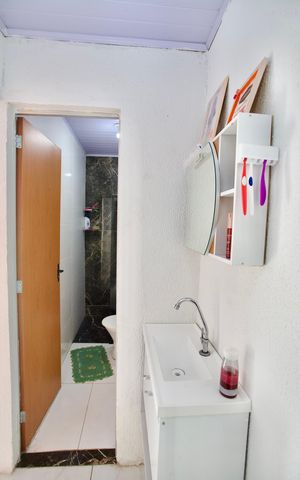 Casa de condomínio para alugar com 100m², 2 quartos e 1 vagaBanheiro Social