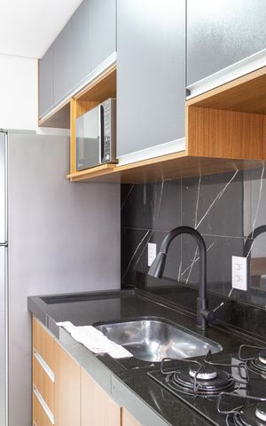 Apartamento para alugar com 47m², 1 quarto e 1 vagaCozinha  