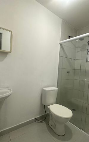 Apartamento para alugar com 47m², 1 quarto e sem vaga Apartamento para alugar com 47m², 1 quarto e sem vagaBanheiro