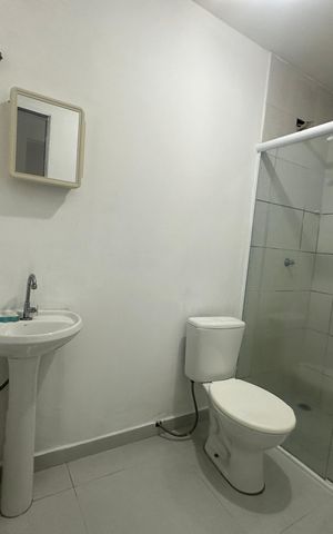 Apartamento para alugar com 47m², 1 quarto e sem vaga Apartamento para alugar com 47m², 1 quarto e sem vagaBanheiro