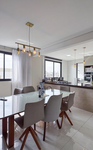 Apartamento à venda com 214m², 3 quartos e 5 vagas Apartamento à venda com 214m², 3 quartos e 5 vagasSala 1