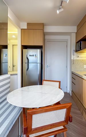 Studio para alugar com 26m², 1 quarto e sem vaga