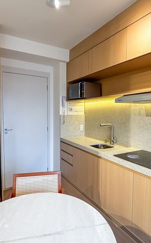 Studio para alugar com 26m², 1 quarto e sem vaga