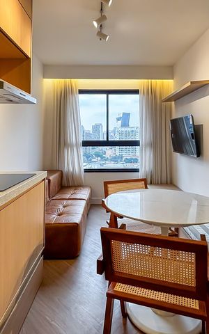 Studio para alugar com 26m², 1 quarto e sem vaga