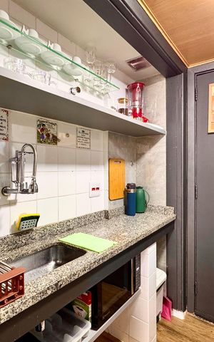 Studio à venda com 34m², 1 quarto e sem vaga