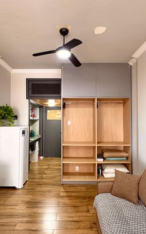Studio à venda com 34m², 1 quarto e sem vaga