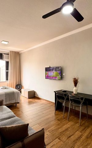 Studio à venda com 34m², 1 quarto e sem vaga
