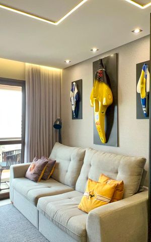 Apartamento à venda com 65m², 2 quartos e 2 vagas Apartamento à venda com 65m², 2 quartos e 2 vagasSala