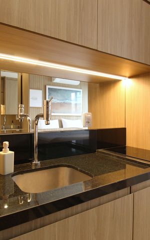 Studio para alugar com 22m², 1 quarto e sem vagaCozinha