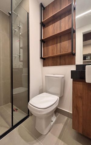 Studio para alugar com 34m², 1 quarto e sem vagaBanheiro