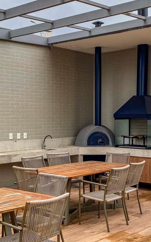 Apartamento à venda com 113m², 2 quartos e 2 vagas Apartamento à venda com 113m², 2 quartos e 2 vagasÁrea comum - Churrasqueira