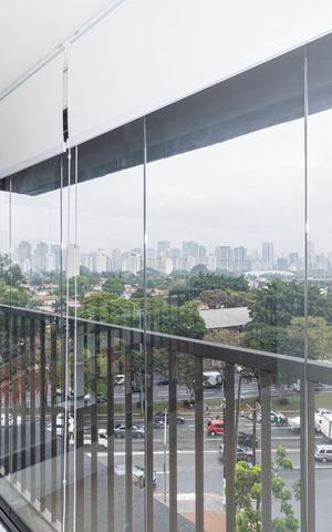 Studio para alugar com 34m², 1 quarto e sem vaga Studio para alugar com 34m², 1 quarto e sem vagaVaranda