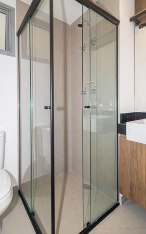 Studio para alugar com 34m², 1 quarto e sem vaga Studio para alugar com 34m², 1 quarto e sem vagaBanheiro