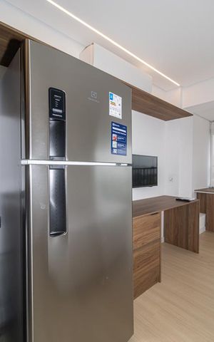 Studio para alugar com 34m², 1 quarto e sem vaga Studio para alugar com 34m², 1 quarto e sem vagaCozinha