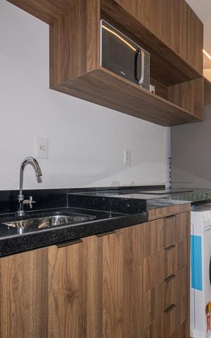 Studio para alugar com 34m², 1 quarto e sem vaga Studio para alugar com 34m², 1 quarto e sem vagaCozinha
