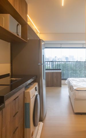 Studio para alugar com 34m², 1 quarto e sem vaga Studio para alugar com 34m², 1 quarto e sem vagaStudio