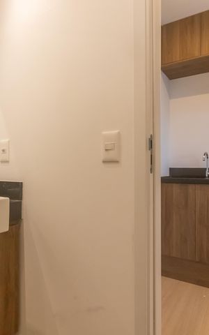Studio para alugar com 34m², 1 quarto e sem vaga Studio para alugar com 34m², 1 quarto e sem vagaBanheiro
