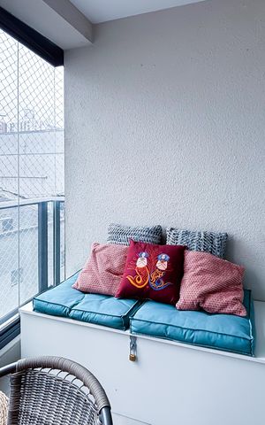 Apartamento para alugar com 28m², 1 quarto e sem vagaVaranda