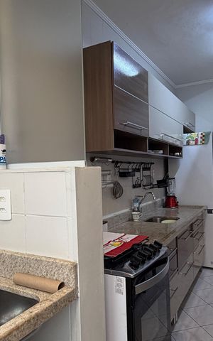 Apartamento para alugar com 55m², 1 quarto e 1 vagaCozinha e Área de Serviço