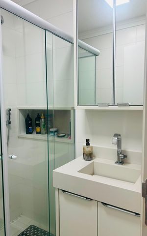 Apartamento para alugar com 41m², 1 quarto e 1 vaga Apartamento para alugar com 41m², 1 quarto e 1 vagaBanheiro