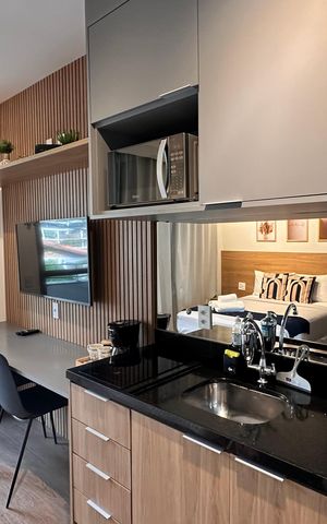 Studio à venda com 25m², 1 quarto e sem vaga