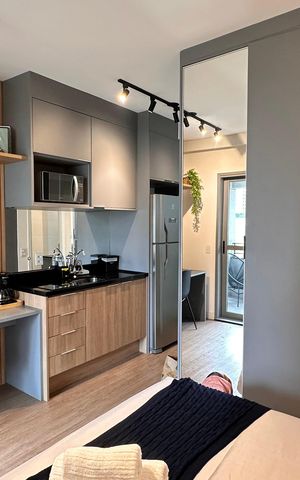 Studio à venda com 25m², 1 quarto e sem vaga