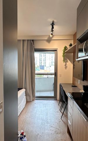 Studio à venda com 25m², 1 quarto e sem vaga