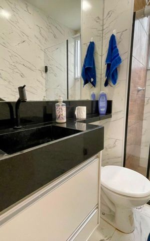 Apartamento para alugar com 40m², 2 quartos e 1 vaga Apartamento para alugar com 40m², 2 quartos e 1 vagaBanheiro social
