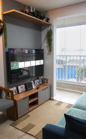 Apartamento à venda com 44m², 2 quartos e 1 vaga Apartamento à venda com 44m², 2 quartos e 1 vagaSala
