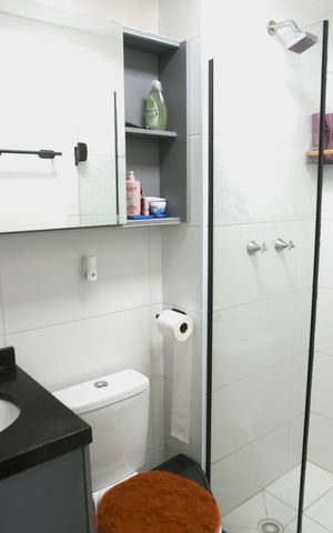 Apartamento à venda com 44m², 2 quartos e 1 vaga Apartamento à venda com 44m², 2 quartos e 1 vagaBanheiro