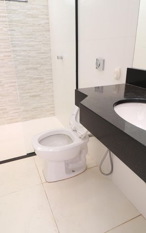 Casa para alugar com 360m², 3 quartos e 4 vagasBanheiro da Varanda