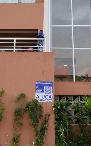 Apartamento para alugar com 42m², 2 quartos e 1 vagaPlaca GRANDE instalada na fachada do condomínio, dia 05.09.2026 - Código da placa: GOAV-119