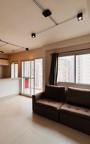Apartamento para alugar com 53m², 1 quarto e 2 vagas Apartamento para alugar com 53m², 1 quarto e 2 vagasSala