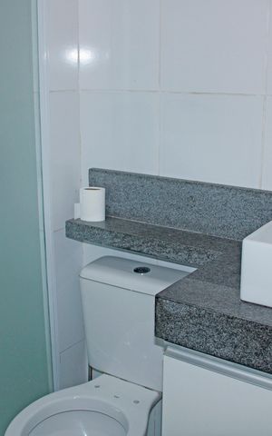 Apartamento à venda com 64m², 3 quartos e 2 vagasBanheiro Social