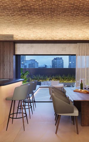 Apartamento à venda com 99m², 3 quartos e 2 vagas Apartamento à venda com 99m², 3 quartos e 2 vagasÁrea comum - Bar