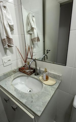 Apartamento à venda com 62m², 2 quartos e 1 vaga Apartamento à venda com 62m², 2 quartos e 1 vagaBanheiro Social