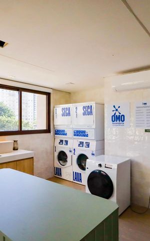 Studio para alugar com 19m², 1 quarto e sem vaga Studio para alugar com 19m², 1 quarto e sem vagaLavanderia