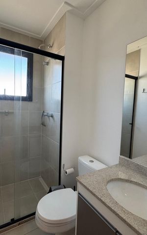 Apartamento para alugar com 62m², 2 quartos e 1 vaga Apartamento para alugar com 62m², 2 quartos e 1 vagaBanheiro da Suíte