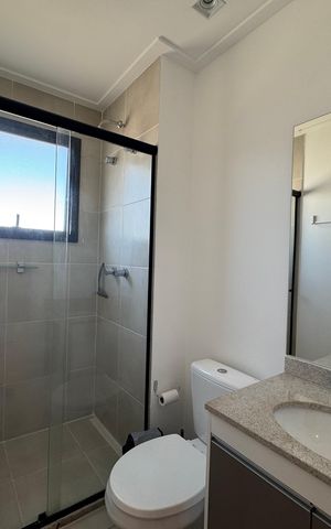Apartamento para alugar com 62m², 2 quartos e 1 vaga Apartamento para alugar com 62m², 2 quartos e 1 vagaBanheiro da Suíte