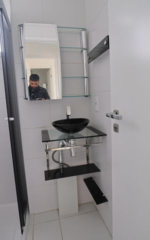 Apartamento à venda com 52m², 2 quartos e 1 vagaBanheiro Social