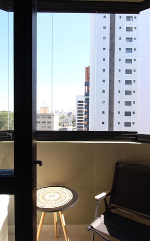 Apartamento para alugar com 30m², 1 quarto e 1 vagaVaranda
