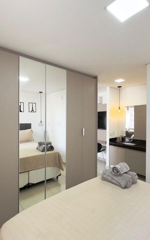 Apartamento para alugar com 42m², 1 quarto e 1 vaga